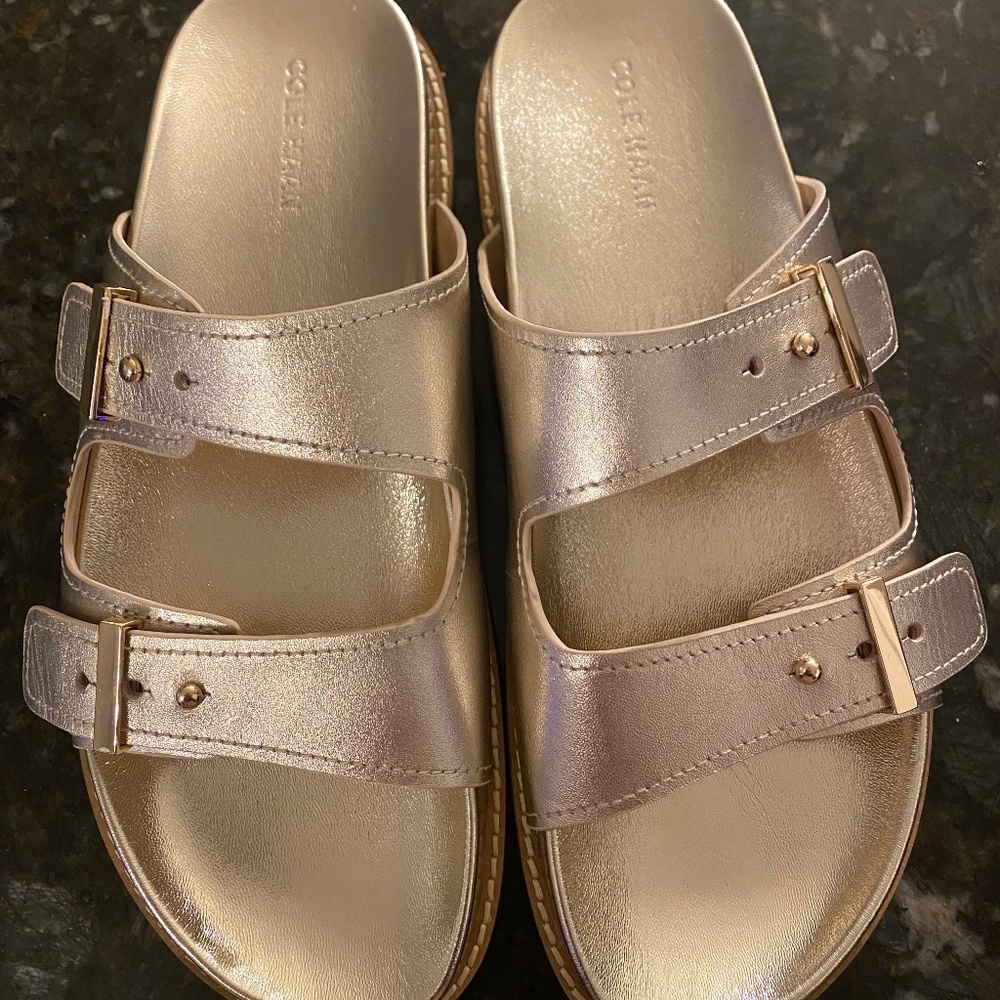Cole Haan Marisol Footbed Sandal Gold